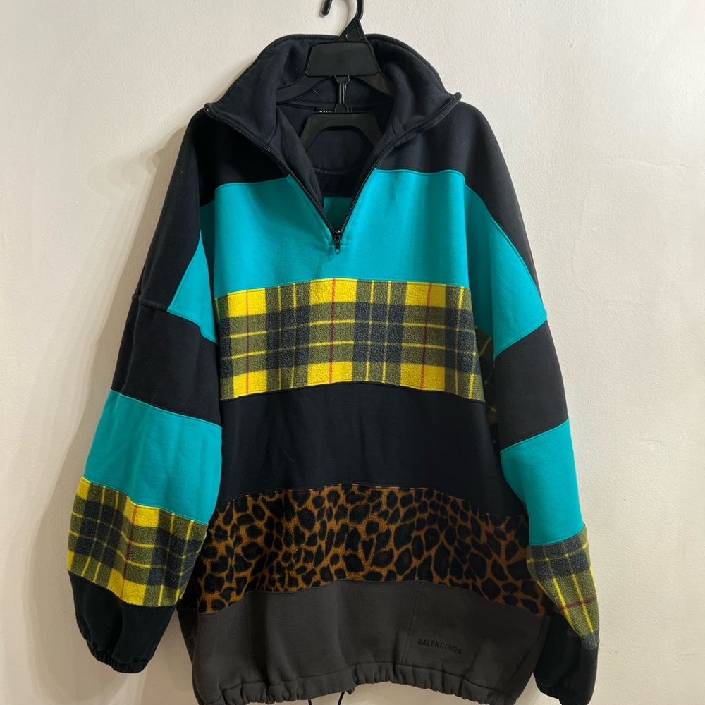 Balenciaga patchwork fleece Top - Picture 2 of 11